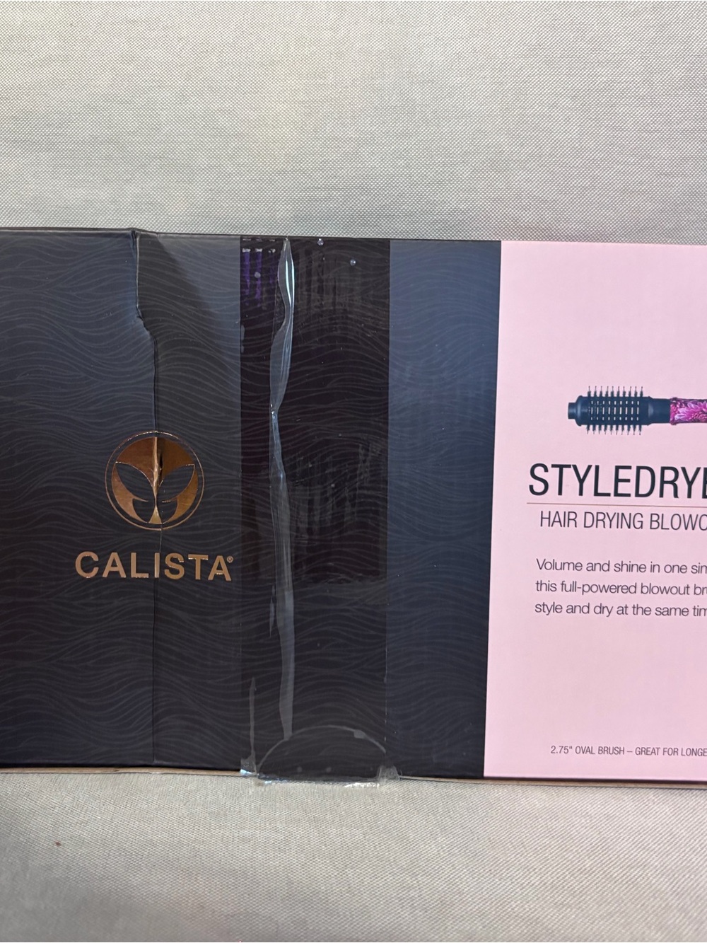 Calista Styledry Hair Drying Blowout Brush in Pink/Black